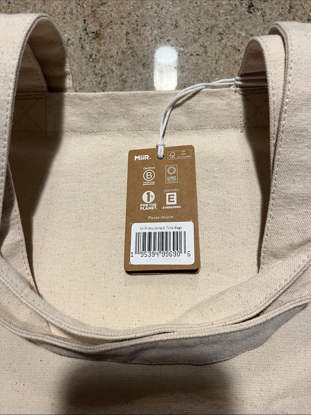 🌺MiiR Natural Canvas Tote Bag — Cream Everyday Carry - Picture 3 of 8